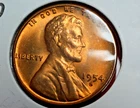 1954 S Lincoln Wheat Cent BU Rd Free Shipping