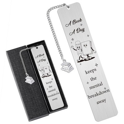 Funny Inspirational Mental Bookmark For Book Lover Reading Gift Women Present