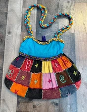 Rising International Cross Body Patch Boho Hobo Bag Purse