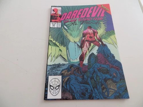 1989 VINTAGE MARVEL DAREDEVIL # 265 INFERNO CROSSOVER SIGNED BY ANN NOCENTI, COA