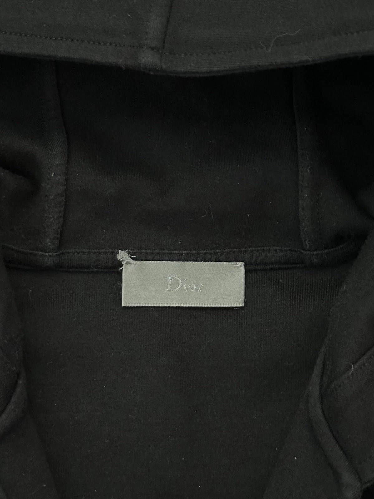 Taglia XS Felpa con cappuccio e zip Christian Dior grigia nera rossa