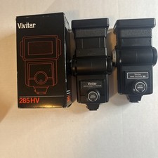 Vivitar 285HV Zoom Thyristor Shoe Mount Flash With Box And 285 Zoom Thyristor