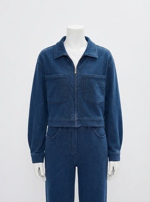 Z Supply Heritage Knit Denim Jacket Indigo