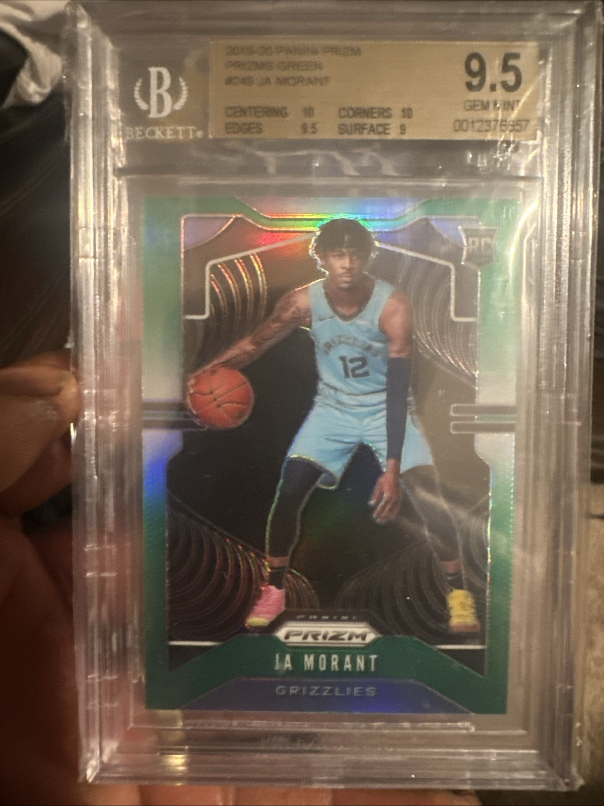 2019-20 Panini Prizm - Rookie Ja Morant #249 Green Prizm (RC)