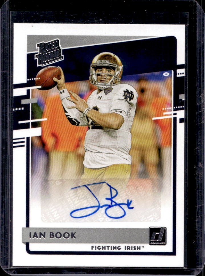 Ian Book Panini Chronicles Draft Picks Donruss Rated Rookie Autographs #IBR Base