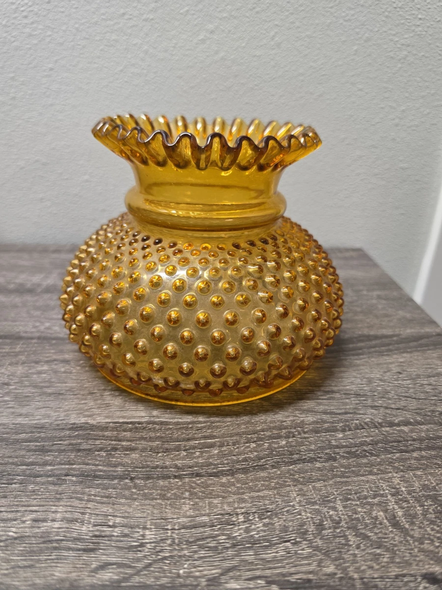 Amber Hobnail Lamp In Collectible Lamp Shades for sale | eBay