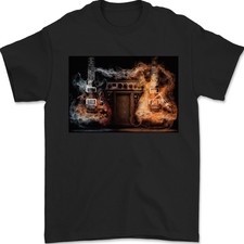 Maglietta Da Uomo Rock Music Heavy Metal In Cotone 100%