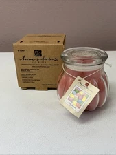 Home Interiors Jelly Bean 15.5 oz Glass Jar New With Box HTF RARE