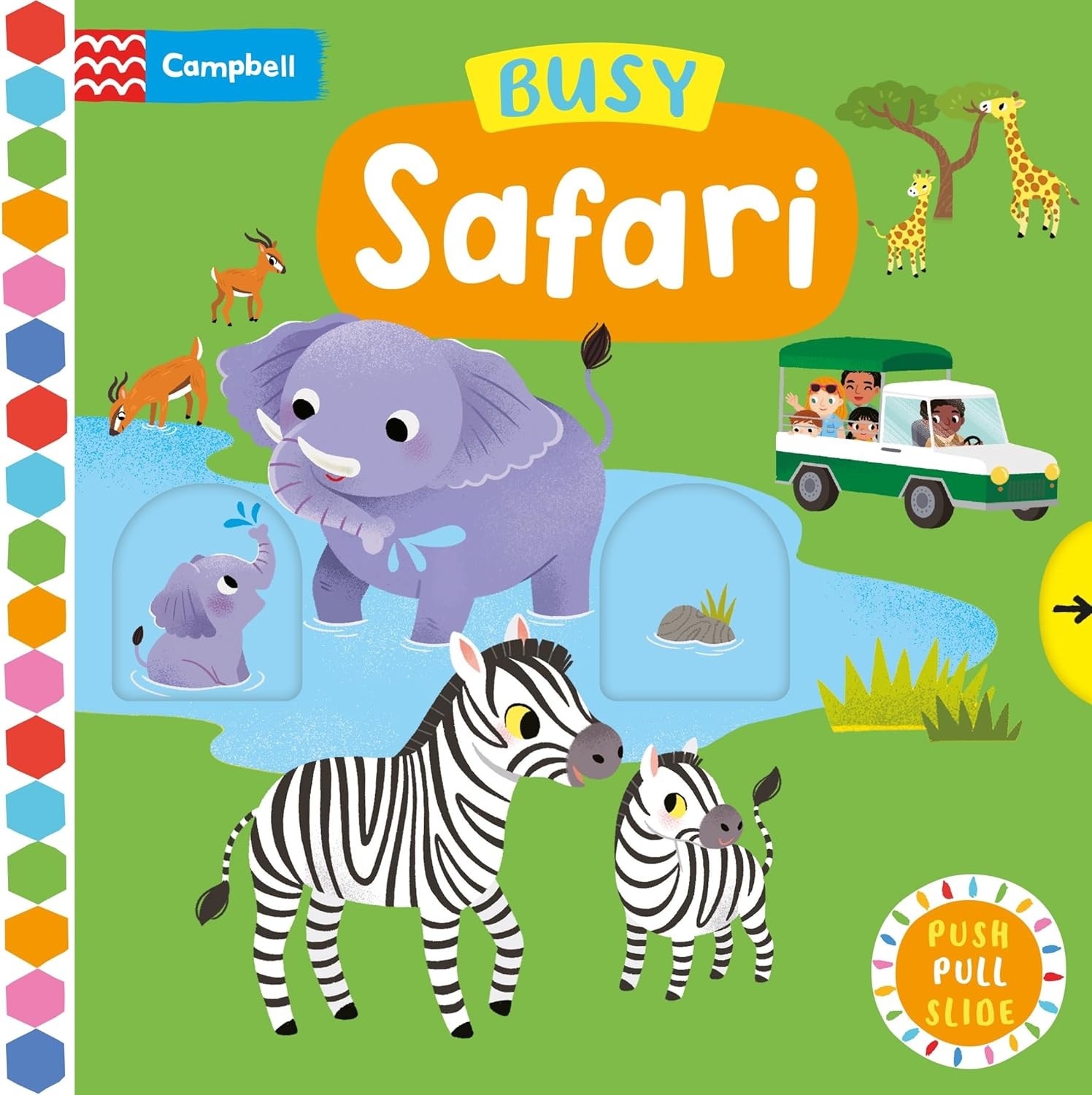 Busy Safari: A Push, Pull, Slide Book (Campbell Busy Books, 48) - Image 8