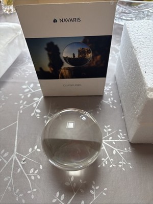 Klare Kristallkugel 80 mm Glas Linse Kugel Fotografie Heilung Dekoration