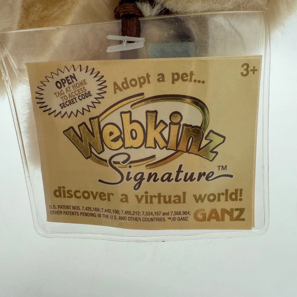 Webkinz Signature Golden Retriever Plush Unused Code Rare HTF WKSS2004 - Image 2 of 4