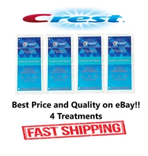 Crest 3D Whitestrips 1 Hour Express Teeth Whitening Kit White Strips 4pk NEW!!!!