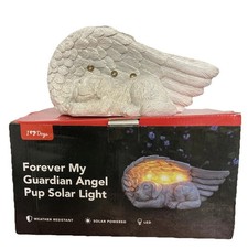 Dog Memorial Gifts. Forever My Angel Garden Solar Light. Pet Memorial Angel Wing