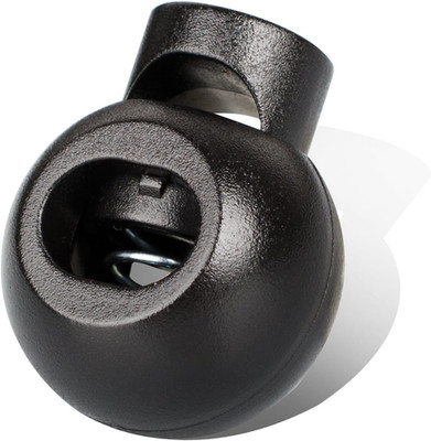 Single Hole Cord Lock Plastic Spring Toggle Stopper Cord Rope End