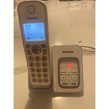 Panasonic KX-TGD530 Answering Machine White Cordless Phone Handset Needs Battery
