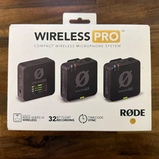 Rode Wireless Pro Dual-Channel Pro Compact Wireless Microphone System