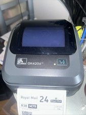 Zebra GK420d Wired Thermal Label Printer with Power Cable and USB computer cable