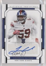 2018 Panini National Treasures Rookie Signatures 46/75 Lorenzo Carter Auto 1ut