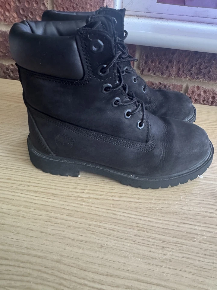 Timberland Premium 6-Inch Women's Waterproof Boots Black Nubuck Size UK 3.5, photo 2 of 5