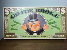 Vintage Go For Broke The Game Of Spend A Million 1965 By Selchow & Righter CO. 