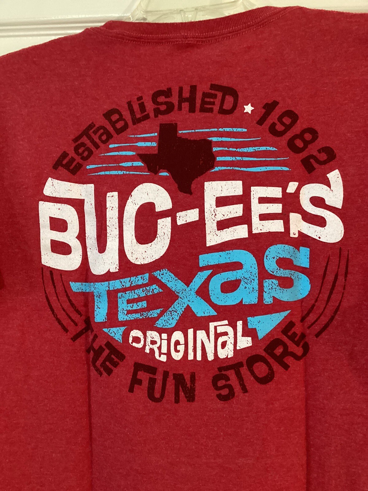 Men’s Bucee’s T Shirt Red Texas Original Shirt Size … Gem