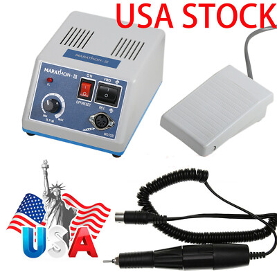 Dental Lab Marathon Electric Micromotor / 35K rpm Polishing Motor Handpiece Or