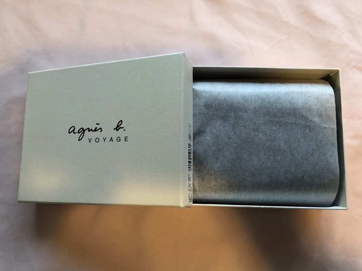 Agnes b voyage Leather Wallet Black Brand New In Box Bought