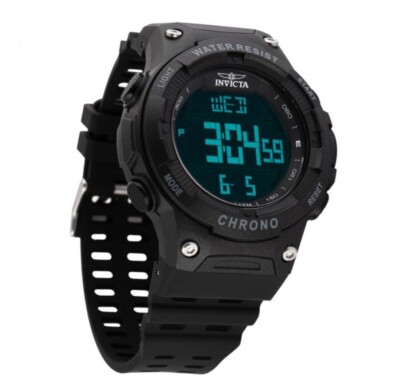INVICTA 多機能時計 ブラック WR 100M New Invicta Men's 52mm Chrono Racing Digital Men's Black