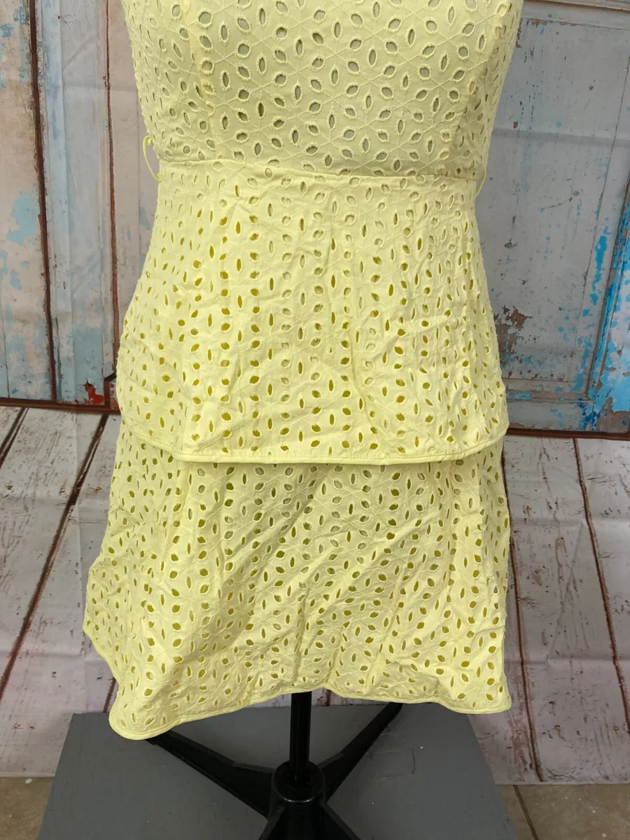 LOVE 21 DRESS JUNIORS SIZE SMALL SPRING SUMMER COOL COTTON YELLOW