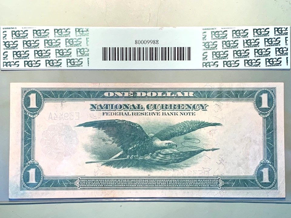 1918 $1 Richmond Federal Reserve Bank Note - PCGS 55 Choice AU - Fr. 721 Low SN - Image 2 of 2