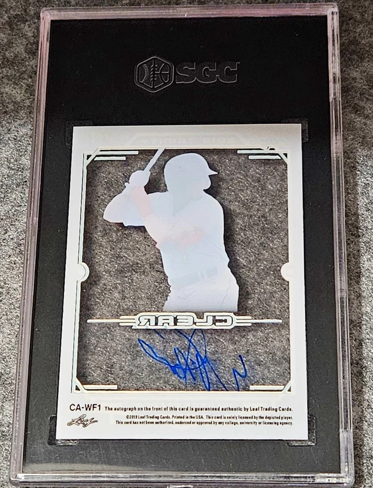 LOT - 2019 Leaf Trinity WANDER FRANCO Clear Acetate Red Auto 8/15 On Card - Image 3 of 4