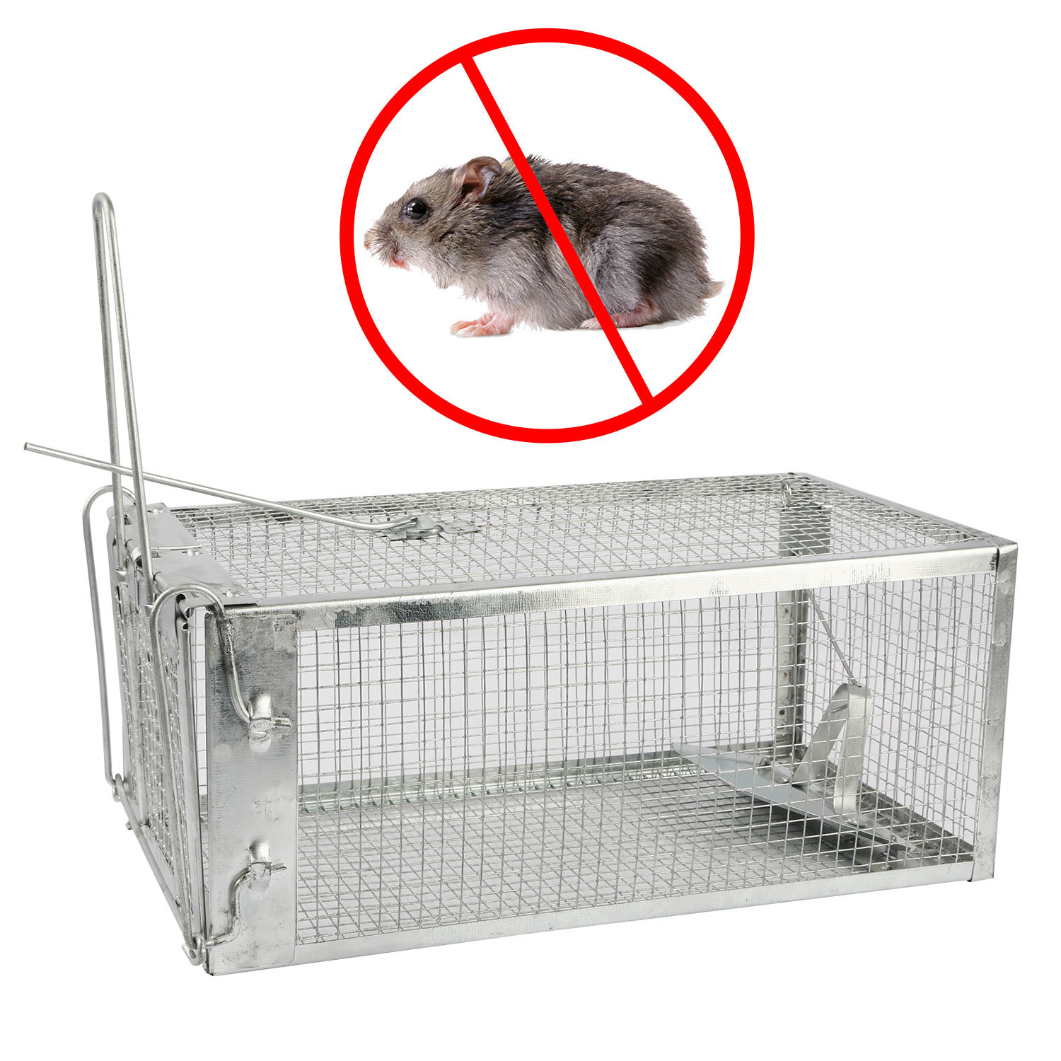 Hot Humane Rat Trap Cage Live Animal Catcher Mouse Pest Rodent Control