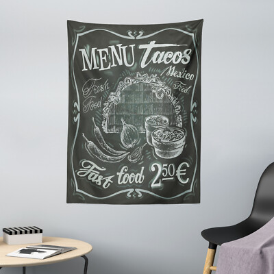 Taco Mikrofaser Wandteppich Vintage Style Essen Ortsschild