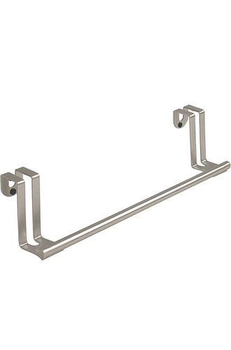 TWO NEW Spectrum Diversified Designs Brushed Nickel 11" Over Cabinet Towel Bar