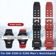 For G-9200 GW-9200/9101/9102 TPU Watchband Sports Silicone Strap for Men