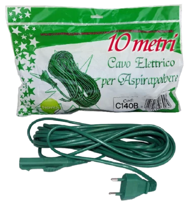 GECASA SRL SPINA CAVO ELETTRICO 10M PER VORWERK FOLLETTO VK 140 150 EXTRA LUNGO CERTIFICATO