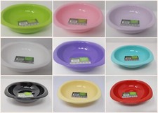 Premium Quality Eco Plastic Small Deep Plates 16x16cm Pastel Colours Party BBQ 
