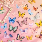 40pcs Realistic Butterfly Stickers PET Waterproof for Scrapbooking Journal Decor
