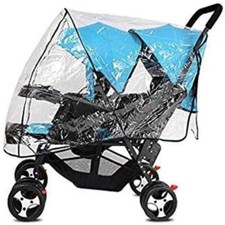 Stroller Raincover Twins Strollers Double Tandem Baby Stroller Rain Cover Canopy