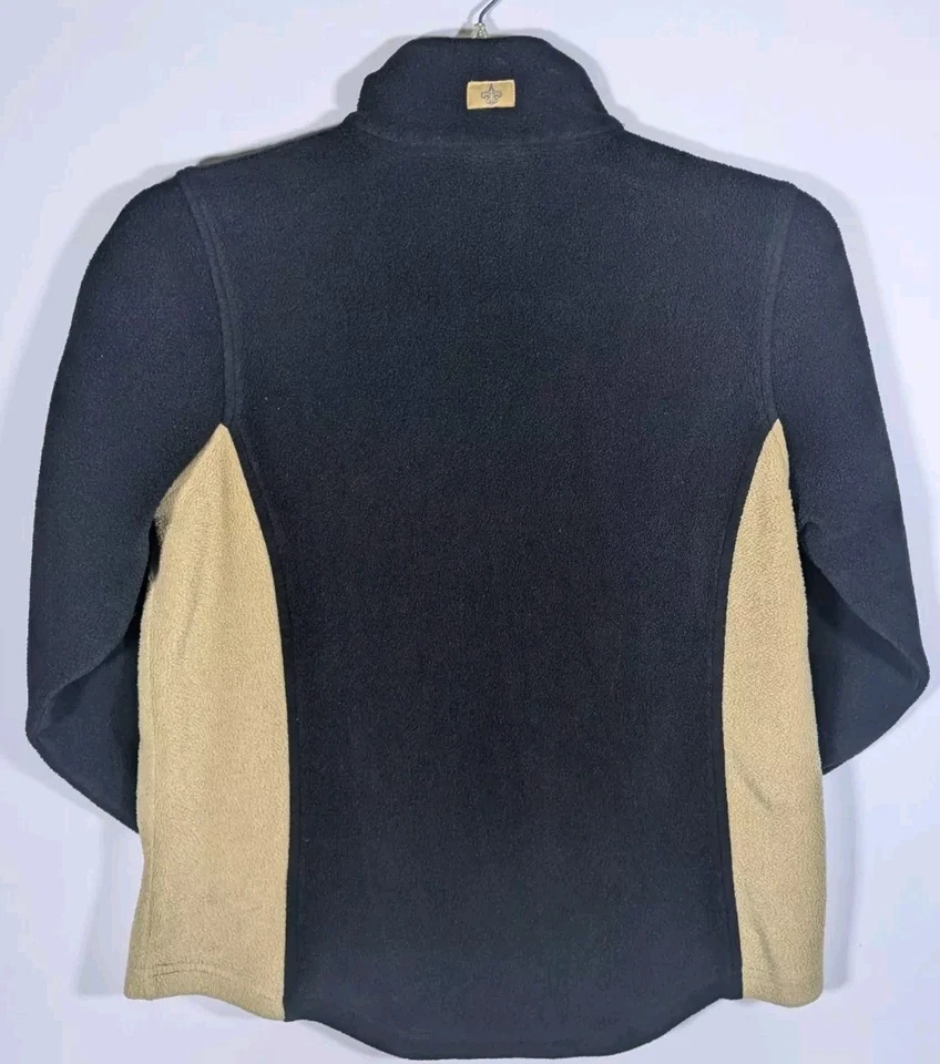 Chaqueta polar New Orleans Saints para mujer mediana 1/4 cremallera 2007 NFL para ella Foto 3 de 4