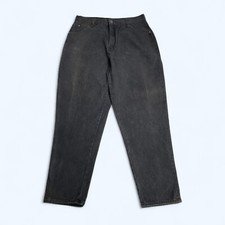 CARRIAGE COURT Premium Denim Black Jeans UK 18 (W33" L28")