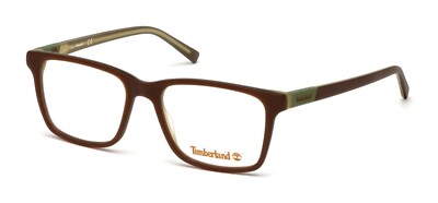 Timberland TB1574 049 Matte Brown Square Plastic Eyeglasses Frame 53-17-140 1574