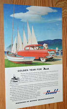 1952 NASH AMBASSADOR COUPE "SAILBOAT" ORIGINAL VINTAGE ADVERTISEMENT PRINT AD