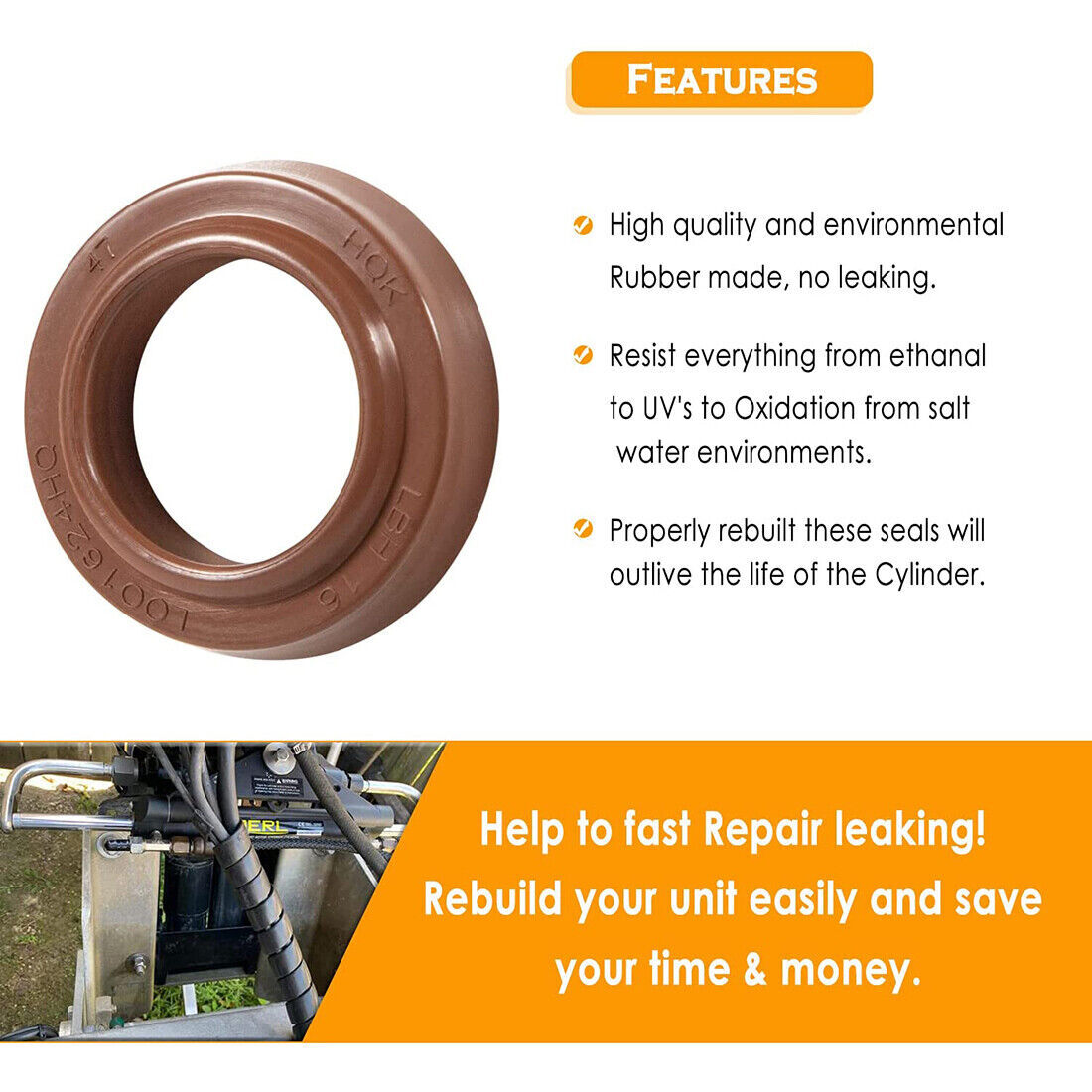 For SeaStar BayStar Cylinder Seal Kit HC4645H HC4648H HC4658H HP4600