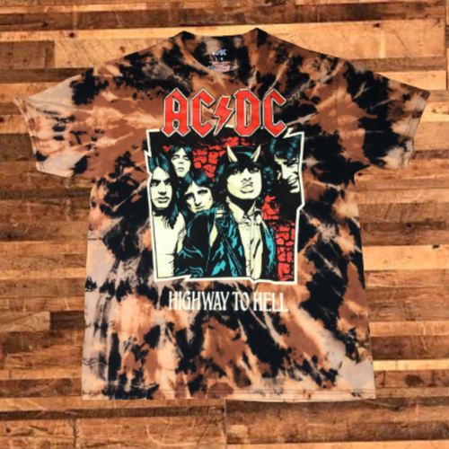 AC/DC ACDC Tie-Dye Band T-Shirt - Unisex Adult Sizes - Officially ...