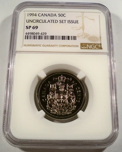 1994 CANADA NGC SP69 HALF DOLLAR 50c BRIGHT WHITE SP 69