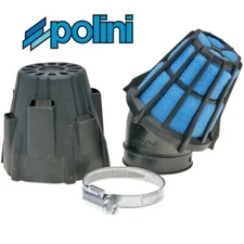 46mm Diameter Racing Air Filter with Cover Universal fitment / Scooter 30° black