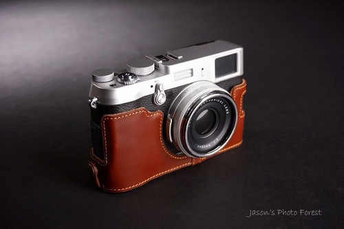 Genuine real Leather Full Camera Case bag cover for FUJIFILM X100 X100S Open - Picture 8 of 8