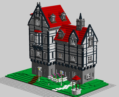 lego brick house
