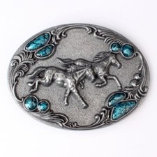 Horse Belt Buckle Western Cowboy Native American Motorcyclist HRS-07-S